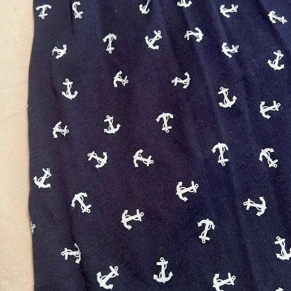 Xhilaration Navy Anchor Print Dress - Picture 2 of 5